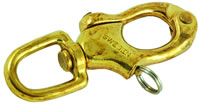 Photo of Brass Top Open Swivel Eye